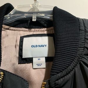 Old Navy Black Bomber Jacket